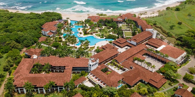 <p>Experience unparalleled luxury and breathtaking beauty at the JW Marriott Guanacaste Resort and Spa, a tranquil haven nestled on the pristine shores of Playa Mansita. Indulge in spacious hacienda-style rooms and suites with captivating ocean or garden views, savor diverse culinary delights at our beachfront restaurants and elegant dining room, and unwind at our expansive infinity pool or award-winning spa. With exclusive direct access to Playa Mansita, guests can bask in the sun, swim in crystal-clear waters, and admire stunning sunsets. Create lasting memories with curated experiences, exploring nearby Tamarindo's vibrant nightlife, discovering Guanacaste's natural wonders, or simply unwinding in the serene resort ambiance. The JW Marriott Guanacaste Resort and Spa is your gateway to an unforgettable Costa Rican escape, where luxury, nature, and adventure seamlessly blend.</p>