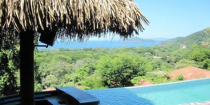 Casa Coolfire is a semi-luxury rental house located along the hillside of Playa Hermosa.  Property amenities include swimming pool, jacuzzi, spa, and gym.