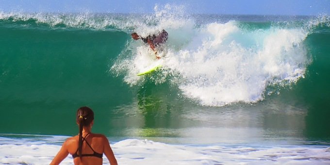 Imagine waking up to the sound of waves crashing, the scent of fresh coffee and tropical fruit in the air, your board waxed and ready to go.